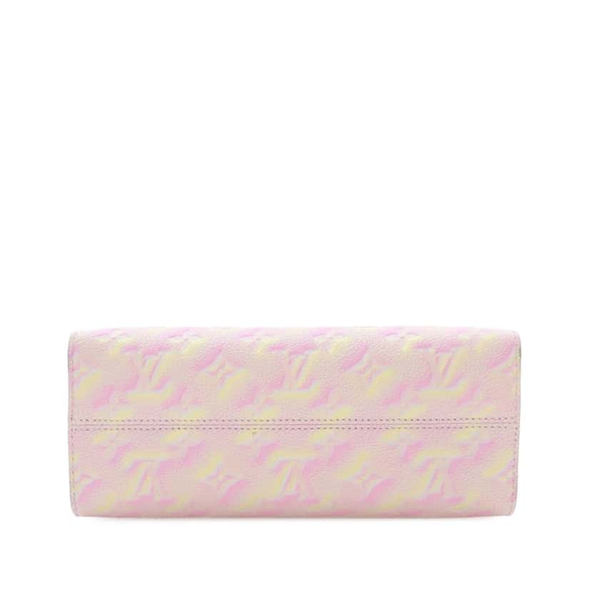 Louis Vuitton Monogram Empreinte Summer Stardust OnTheGo PM Pink Leather Good condition - Inside View