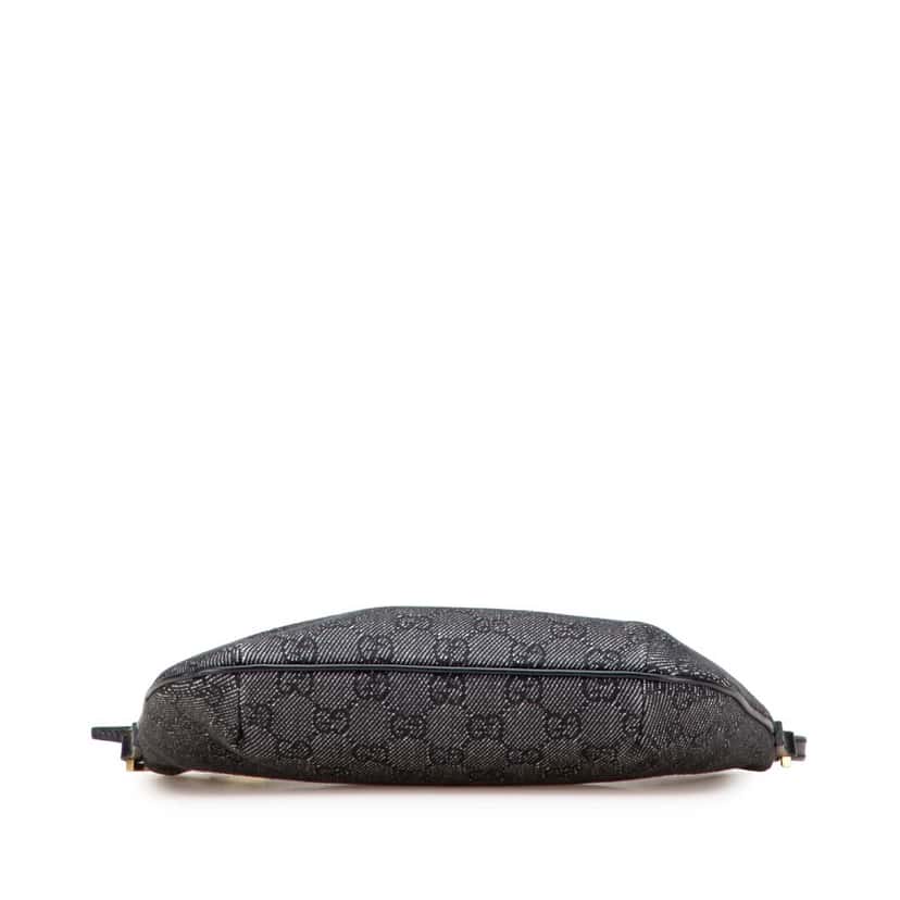 Gucci GG Denim Shoulder Bag Grey Denim Good condition - Inside View