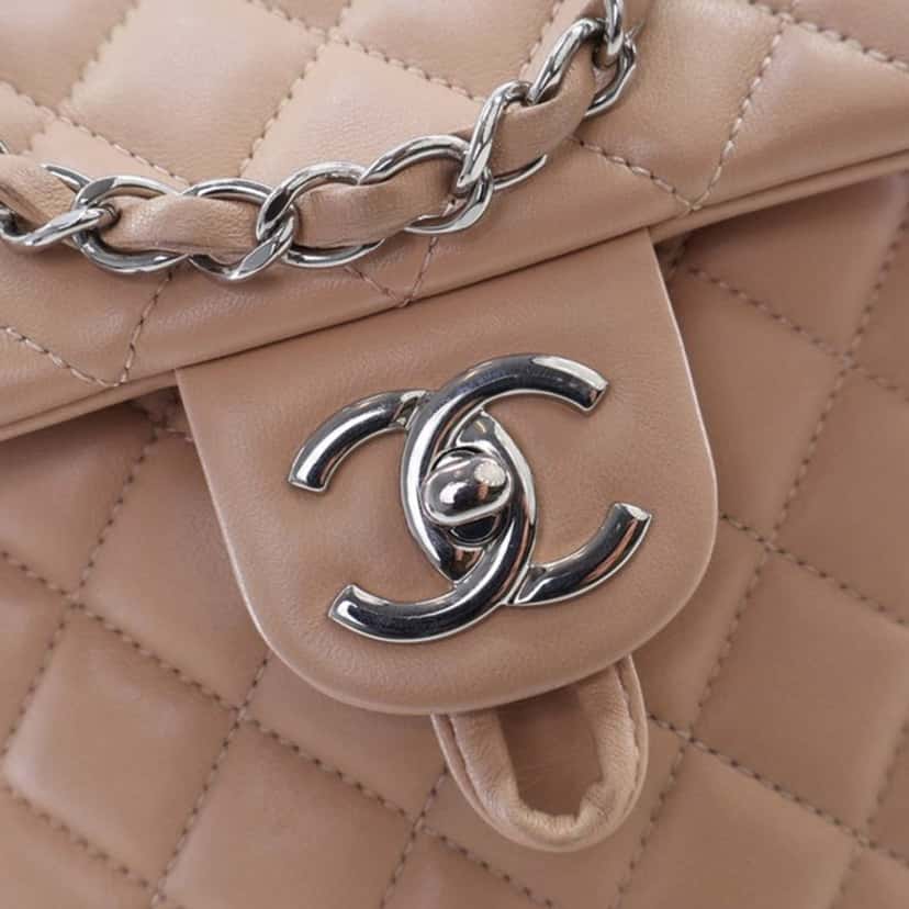 Chanel Small Lambskin Urban Spirit Backpack Brown Leather Good condition - Box View
