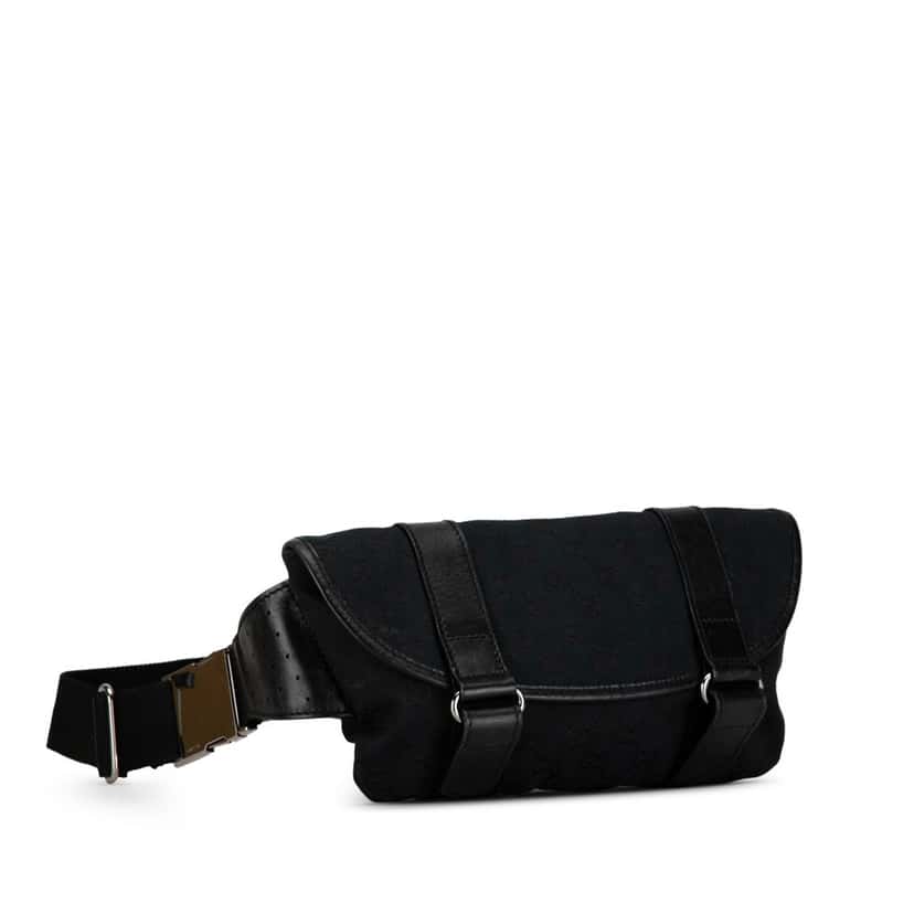 Gucci GG Canvas Belt Bag Black Canvas Good condition - Back View