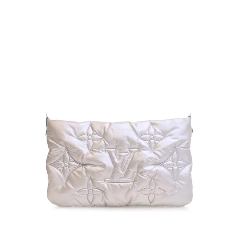 Louis Vuitton Monogram Econyl Pillow Maxi Multi Pochette Accessoires Silver Good condition - Back View
