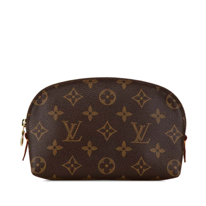 Louis Vuitton Monogram Cosmetic Pouch Brown Canvas Good condition - Front View