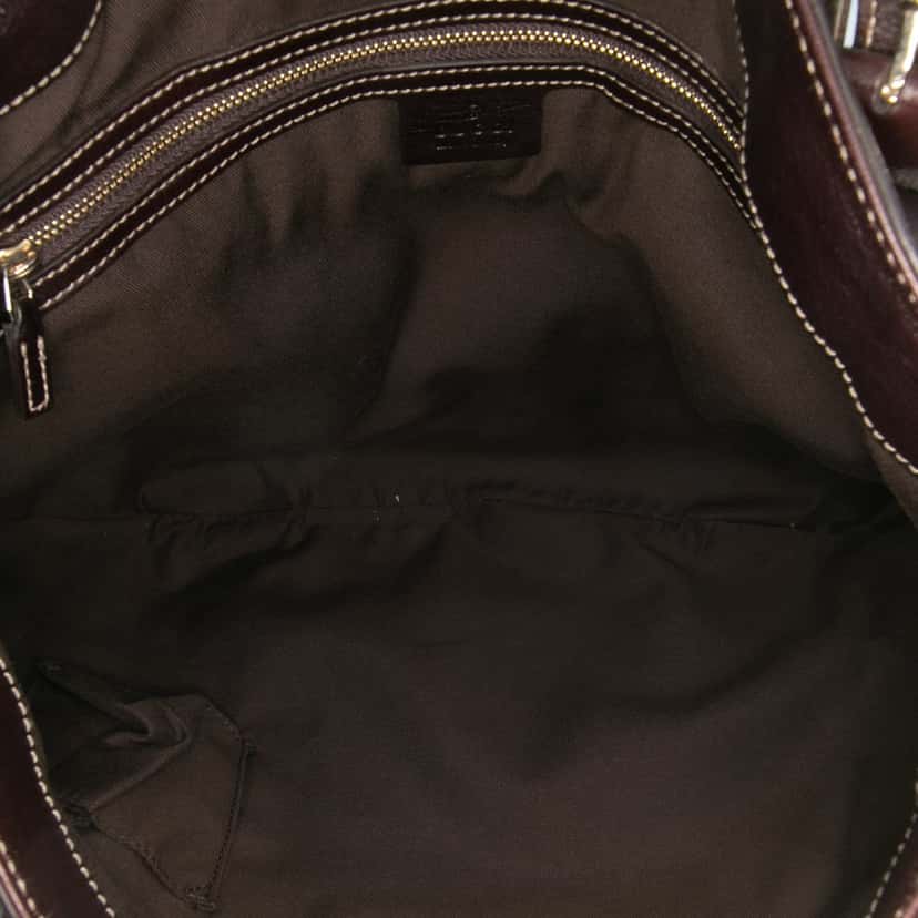 Gucci Medium Leather Web Britt Satchel Brown Leather Good condition - Model View
