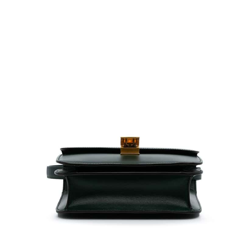 Celine Teen Calfskin Classic Box Green Leather Good condition - Inside View
