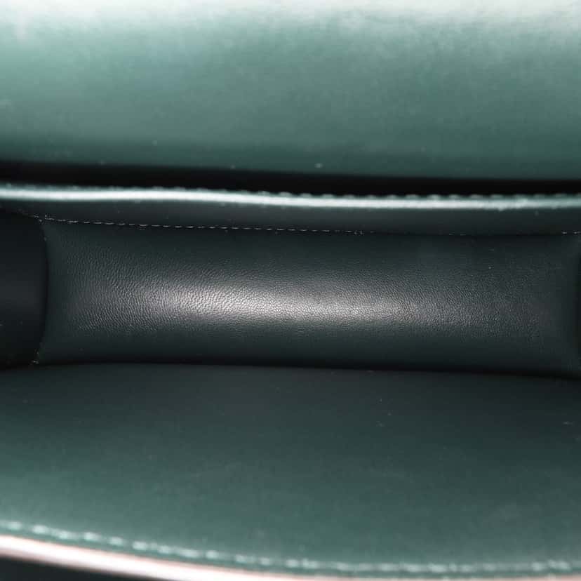 Celine Teen Calfskin Classic Box Green Leather Good condition - Box View