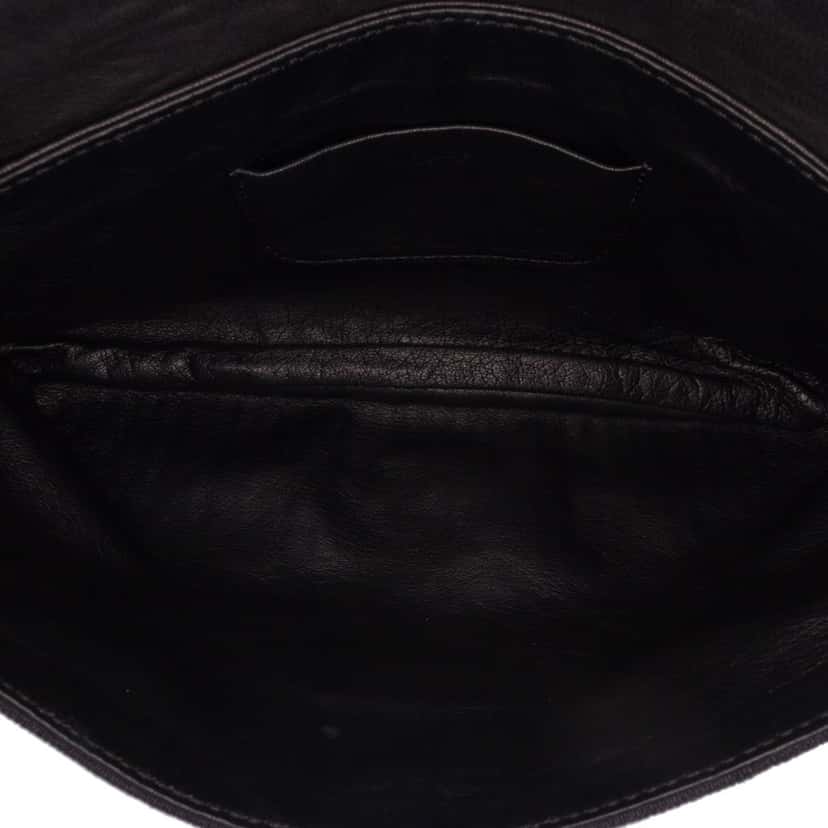 Chloé Crystal Embellish Canvas Clutch Black Canvas Good condition - Model View