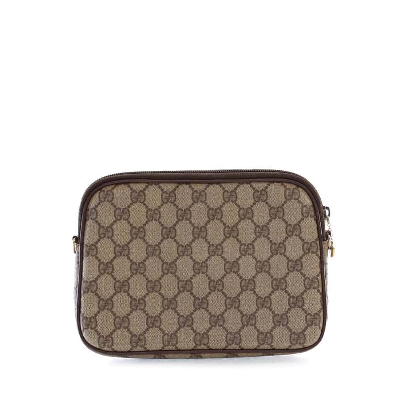 Gucci GG Supreme Crossbody Brown Canvas Good condition - Back View