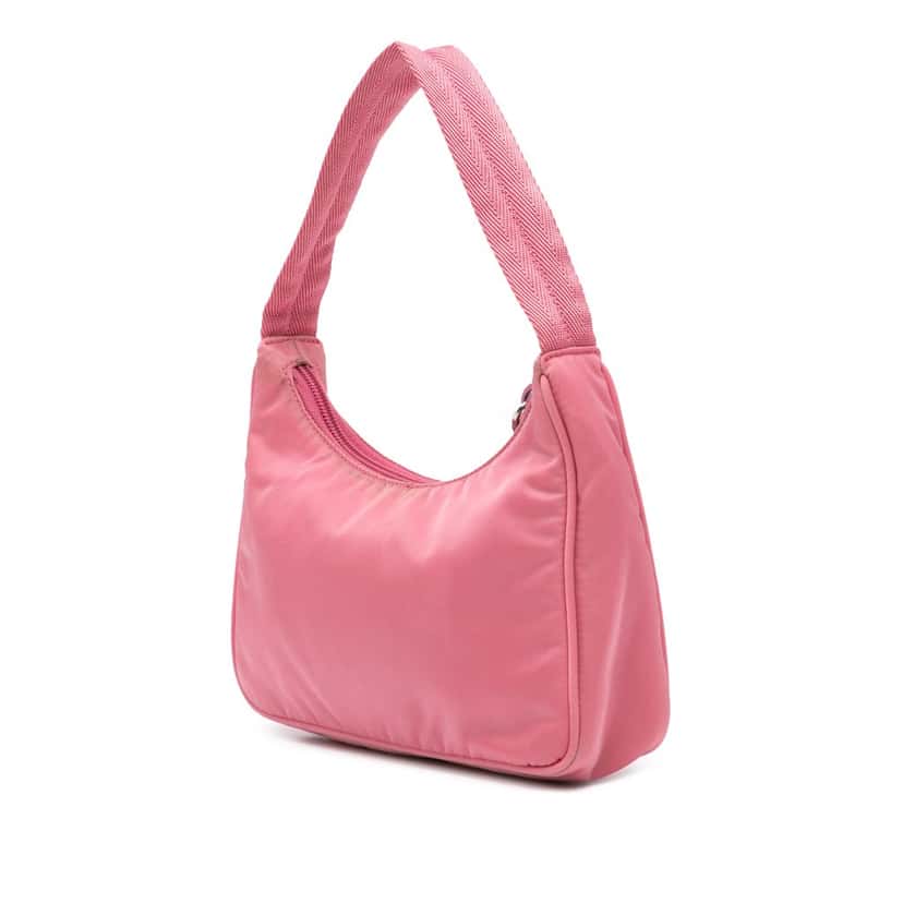 Prada Mini Tessuto Re Edition 2000 Shoulder Bag Pink Good condition - Back View