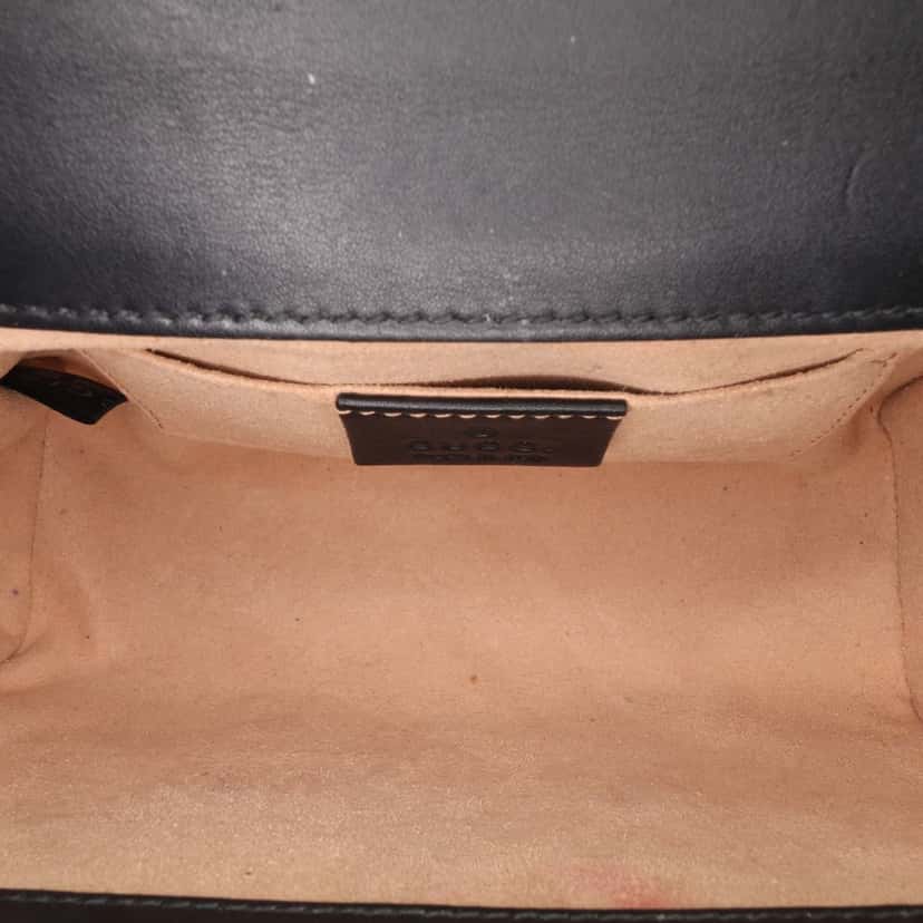 Gucci Small GG Supreme Bee Padlock Crossbody Brown Canvas Good condition - Model View