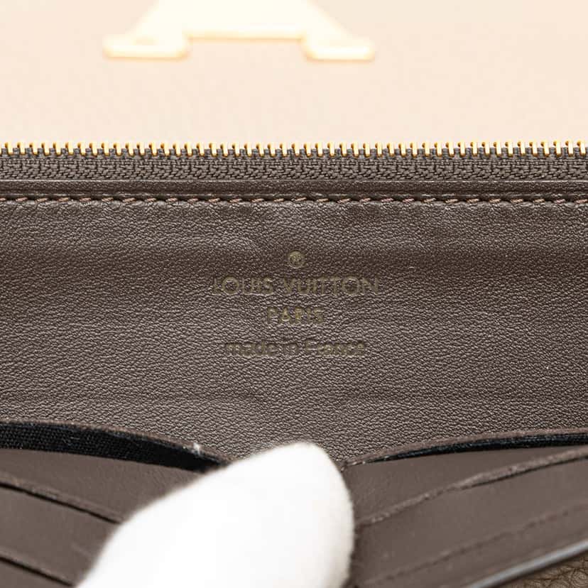 Louis Vuitton Taurillon Capucines Wallet Brown Leather Good condition - Box View