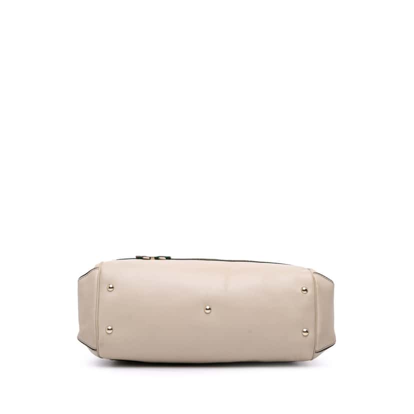 Gucci GG Canvas Web Mayfair Satchel Brown Canvas Good condition - Inside View