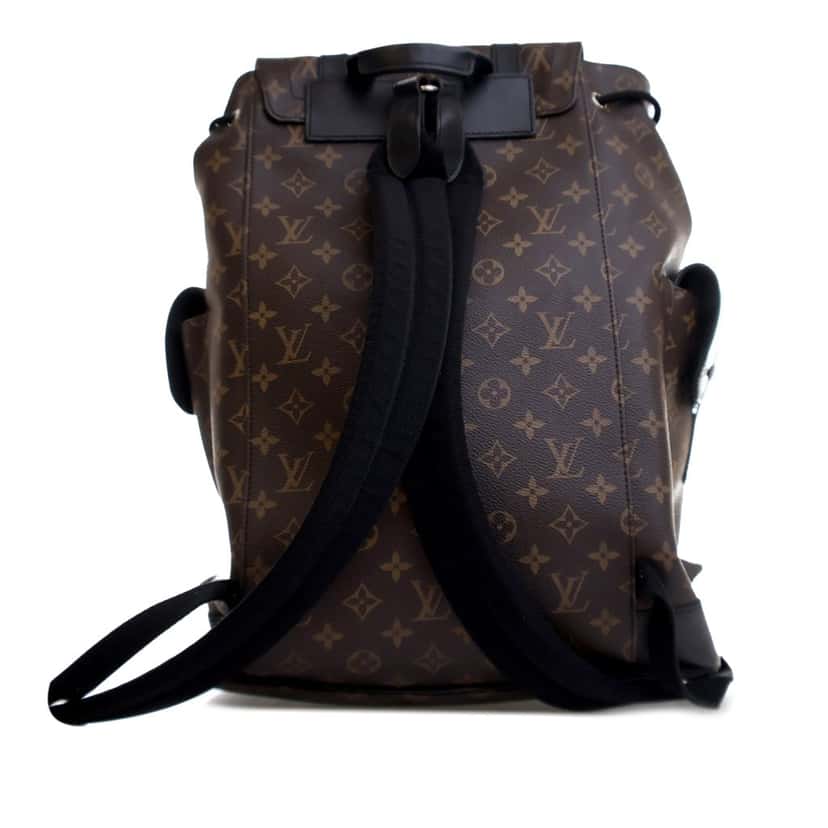 Louis Vuitton Monogram Macassar Christopher Backpack MM Brown Canvas Good condition - Inside View