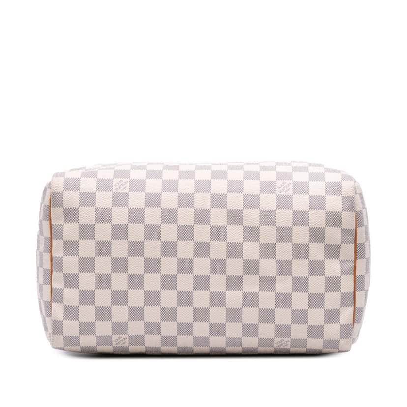Louis Vuitton Damier Azur Speedy 30 White Canvas Good condition - Inside View