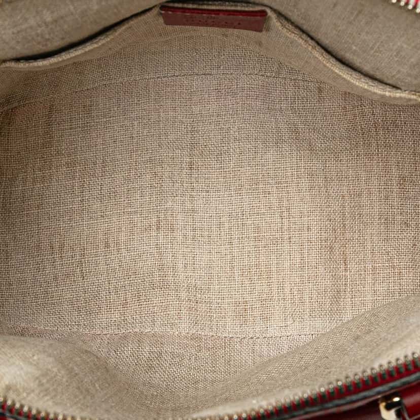 Gucci Mini Microguccissima Dome Satchel Red Leather Very good condition - Model View