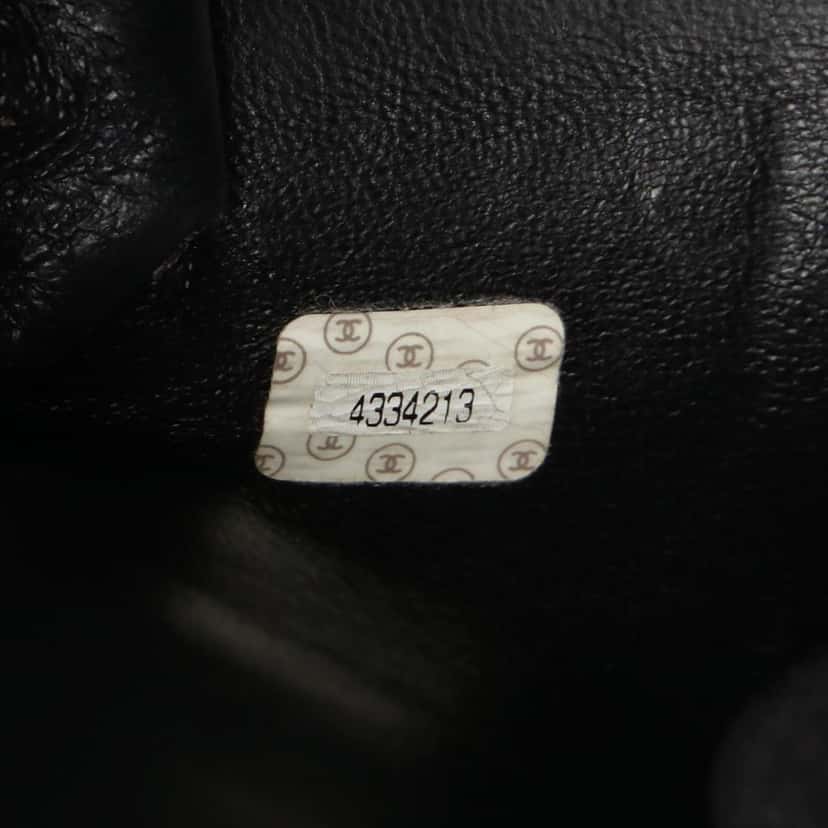 Chanel CC Quilted Lambskin Flap Briefcase Black Leather Good condition - Box View