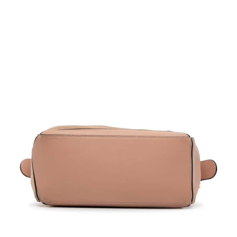 Loewe Small Tricolor Calfskin and Suede Puzzle Satchel Brown Leather Good condition - Box View