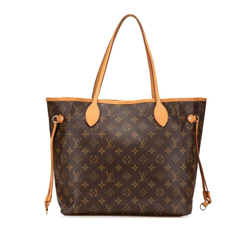 Louis Vuitton Monogram Neverfull MM Brown Canvas Good condition - Front View
