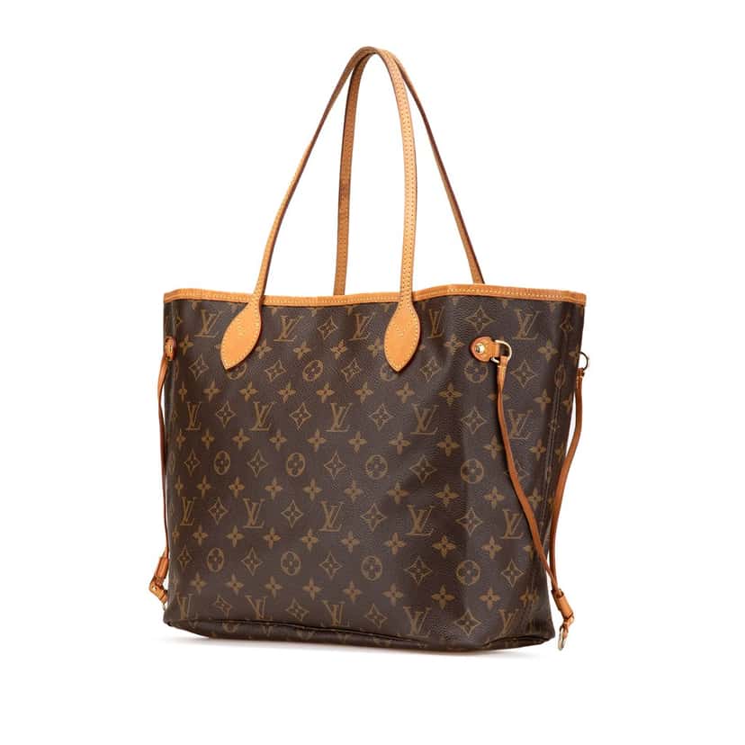 Louis Vuitton Monogram Neverfull MM Brown Canvas Good condition - Back View