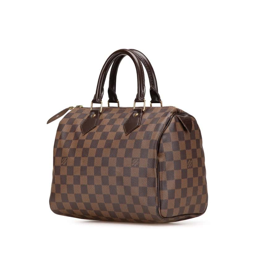 Louis Vuitton Damier Ebene Speedy 25 Brown Canvas Good condition - Back View