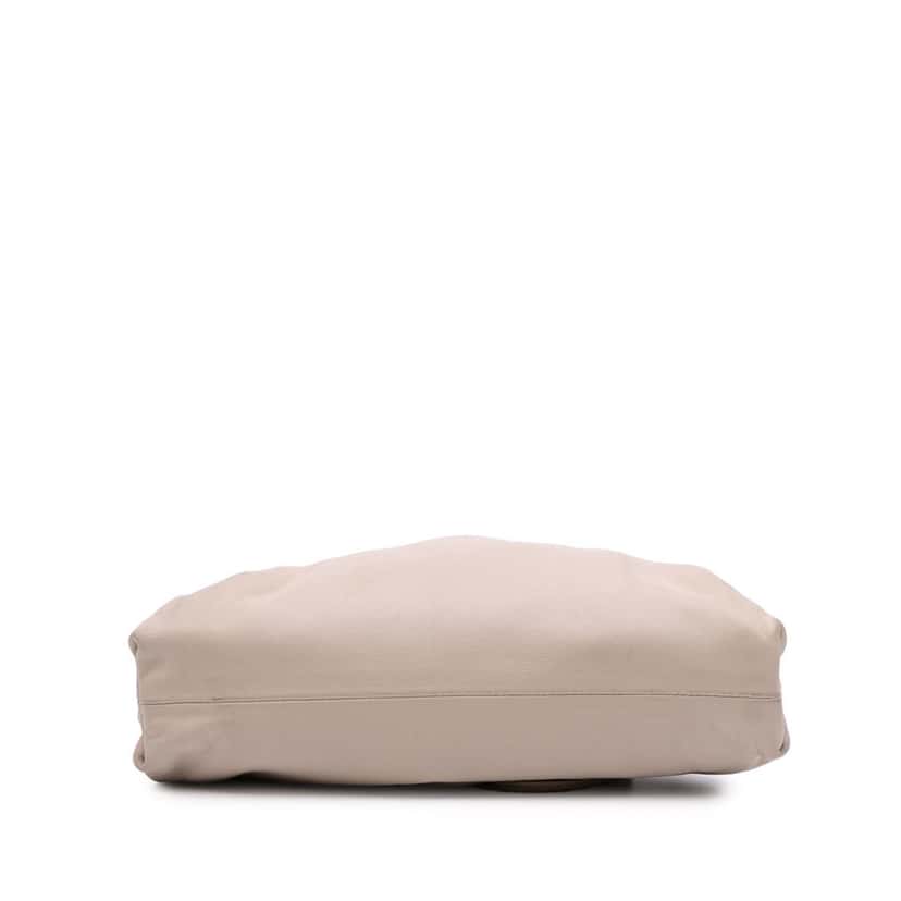 Bottega Veneta Lambskin The Mini Pouch Crossbody Brown Leather Good condition - Inside View