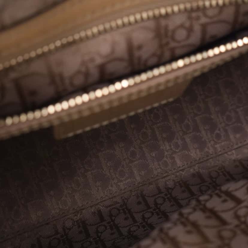 Dior Medium Patent Cannage Lady Dior Brown Leather Good condition - Box View