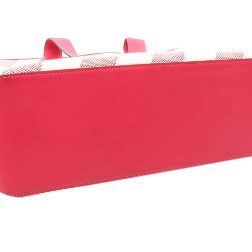 Hermès Toile H and Swift Cabas H en Biais 40 Pink Canvas Good condition - Inside View