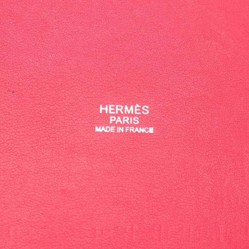 Hermès Toile H and Swift Cabas H en Biais 40 Pink Canvas Good condition - Box View
