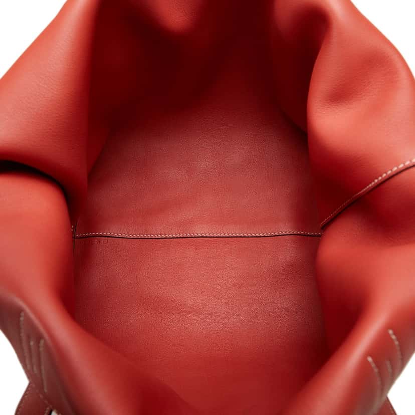 Hermès Clemence Double Sens 36 Red Leather Good condition - Box View