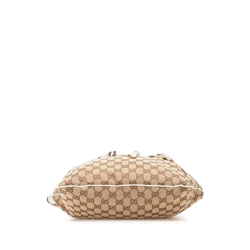 Gucci GG Canvas Positano Hobo Brown Canvas Good condition - Inside View