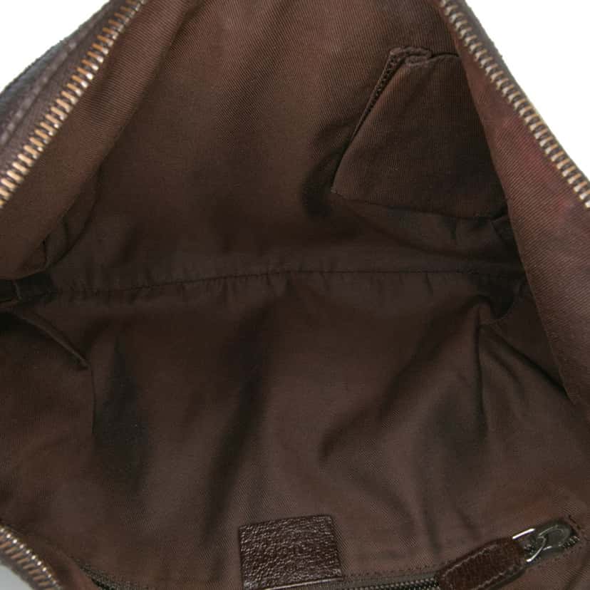 Gucci GG Canvas Web Crossbody Brown Canvas Good condition - Model View