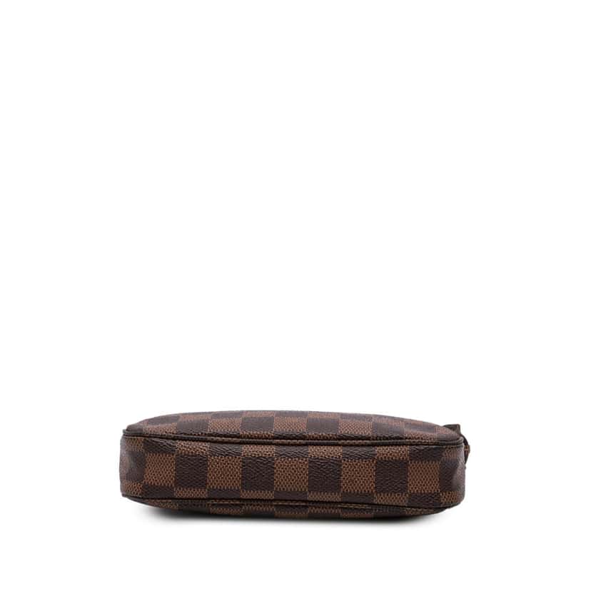 Louis Vuitton Damier Ebene Mini Pochette Accessoires Brown Canvas Good condition - Inside View