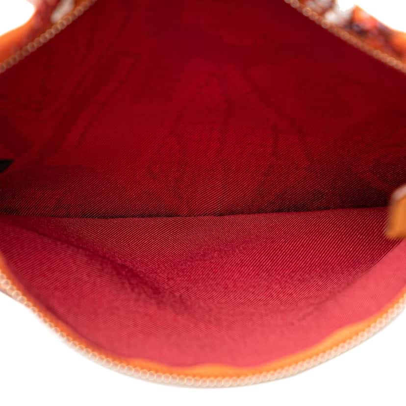 Hermès Silk and Barenia Kelly En Perles Silky City 33 Orange Silk Good condition - Box View