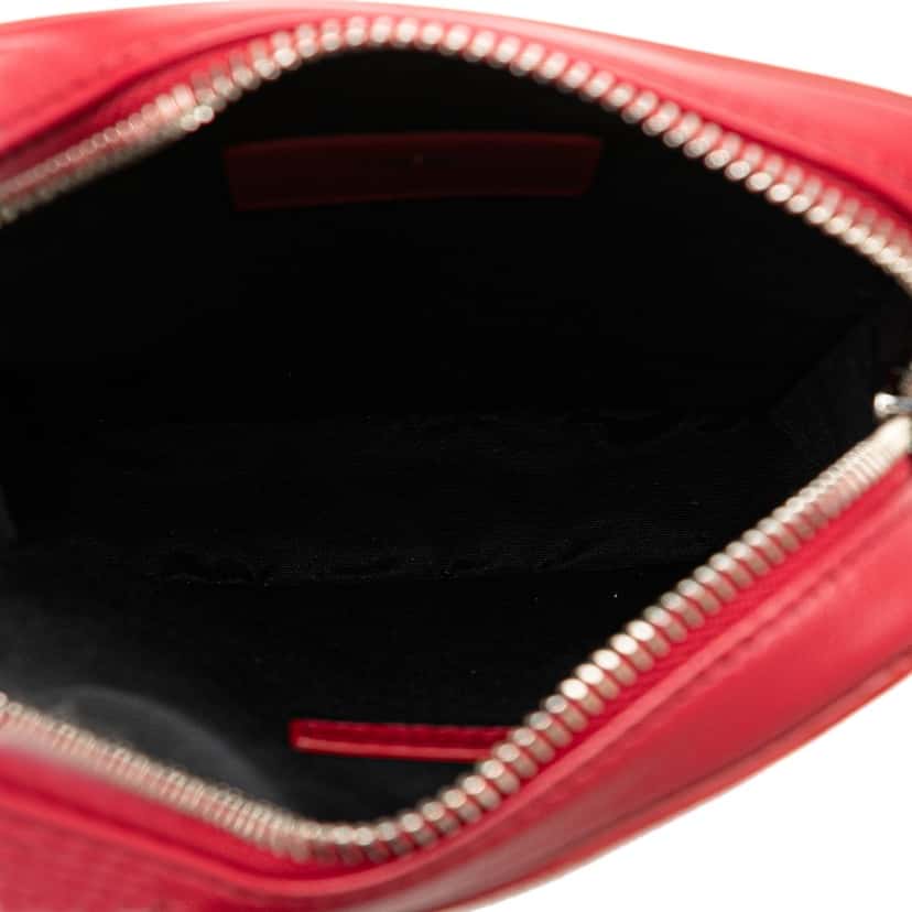 Dior Oblique Galaxy World Tour Messenger Bag Red Leather Good condition - Box View