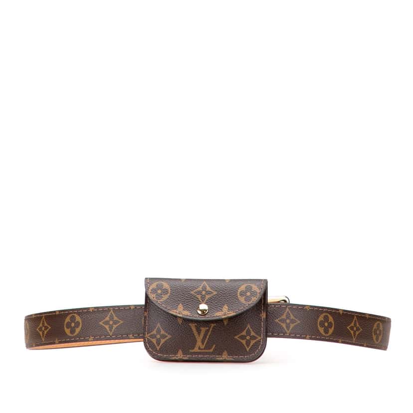 Louis Vuitton Monogram Ceinture Pochette Solo Brown Canvas Good condition - Front View