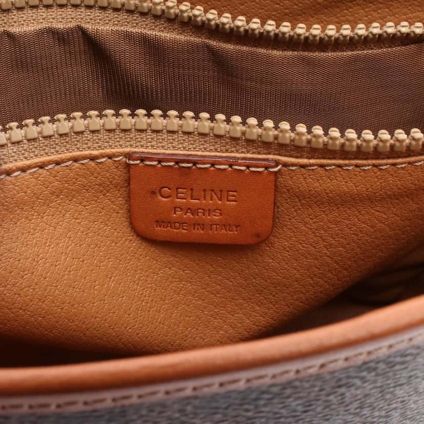 Celine Macadam Coated Canvas Handbag Brown Canvas Good condition - Box View