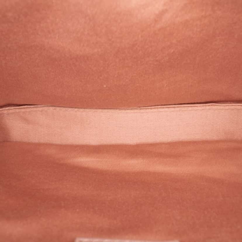 Miu Miu Goatskin Madras Moon Print Double Zip Crossbody Pink Leather Good condition - Model View