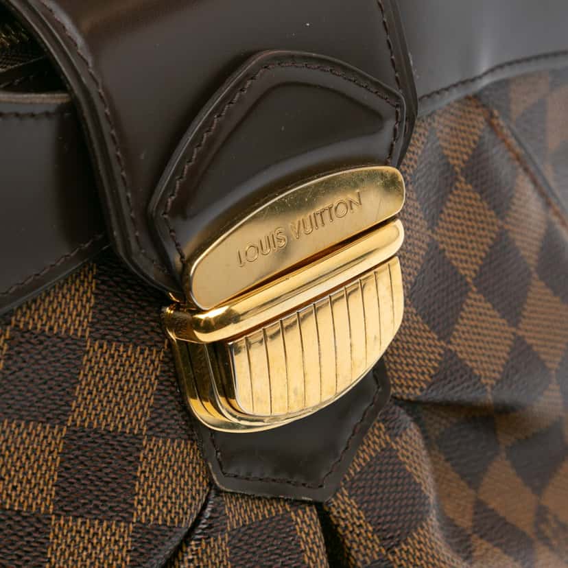 Louis Vuitton Damier Ebene Sistina MM Brown Canvas Good condition - Box View