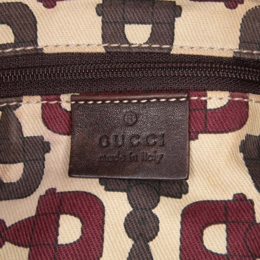 Gucci Guccissima Abbey D Ring Tote Brown Leather Good condition - Box View