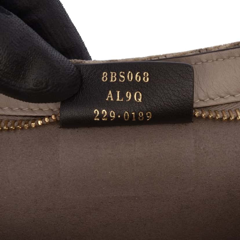 Fendi Zucca Chenille OLock Swing Satchel Brown Wool Good condition - Box View