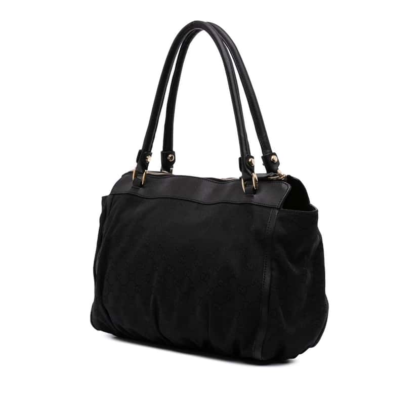 Gucci GG Canvas Abbey D Ring Tote Black Canvas Good condition - Back View