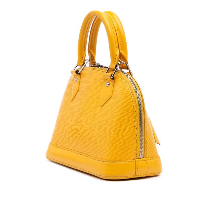Louis Vuitton Epi Alma BB Yellow Leather Good condition - Back View