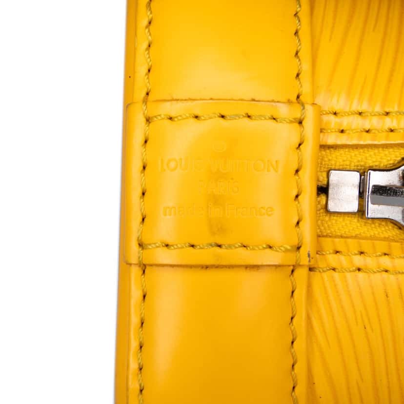 Louis Vuitton Epi Alma BB Yellow Leather Good condition - Box View