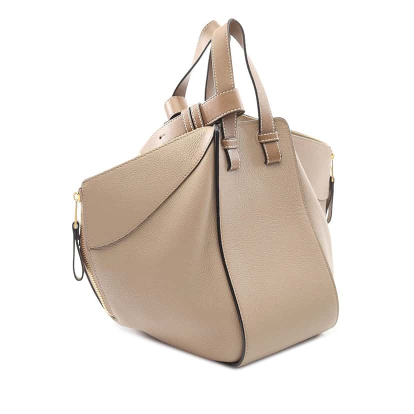 Loewe Small Leather Hammock Bag Brown Leather Good condition - Back View