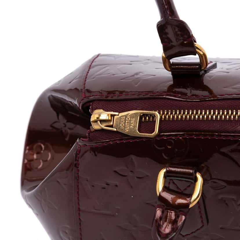 Louis Vuitton Monogram Vernis Sherwood PM Red Leather Good condition - Box View