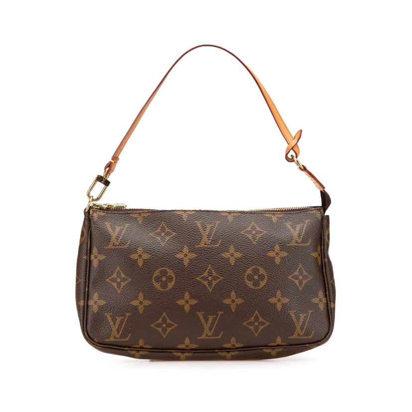 Louis Vuitton Monogram Pochette Accessoires Brown Canvas Good condition - Front View
