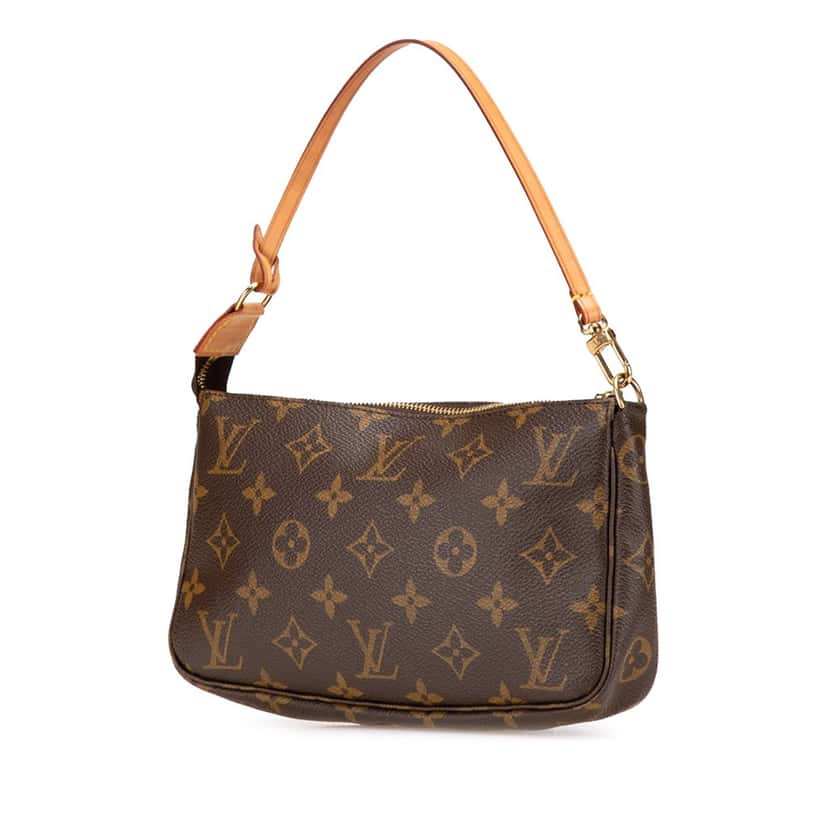 Louis Vuitton Monogram Pochette Accessoires Brown Canvas Good condition - Back View