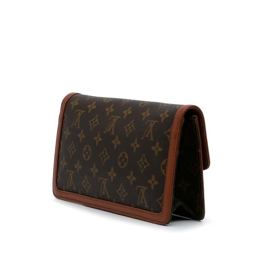 Louis Vuitton Monogram Pochette Dame PM Brown Canvas Good condition - Back View