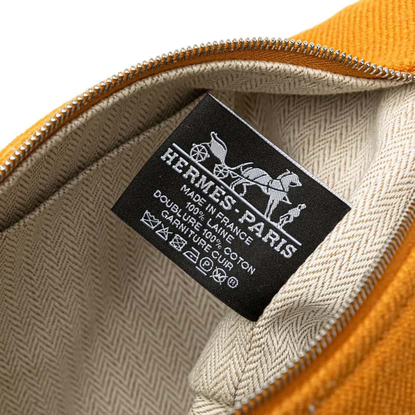 Hermès Small Toile Bride A Brac Yellow Canvas Good condition - Box View