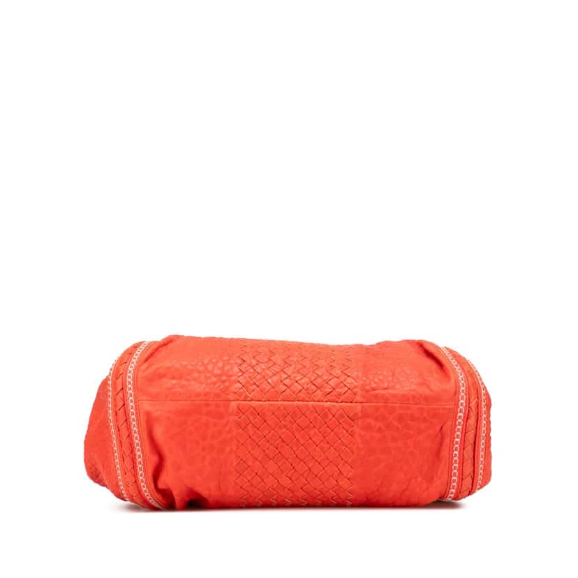 Bottega Veneta Leather Intrecciato Tote Orange Leather Good condition - Inside View