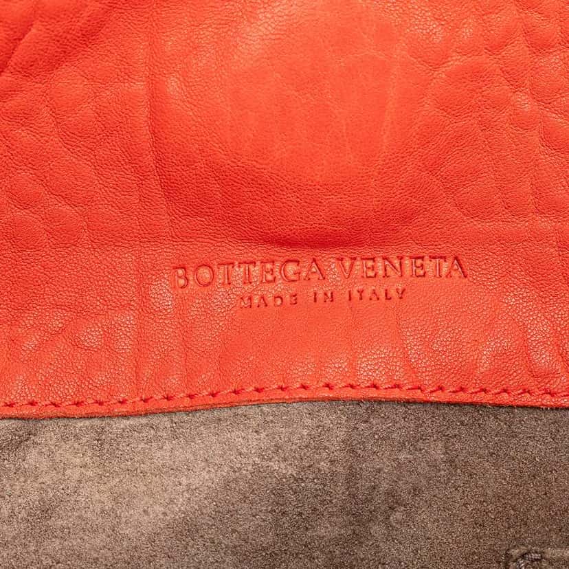 Bottega Veneta Leather Intrecciato Tote Orange Leather Good condition - Box View